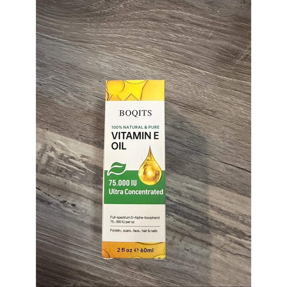 BOQITS Vitamin E Oil 75,000 IU Ultra Concentrated - Yellow/Green